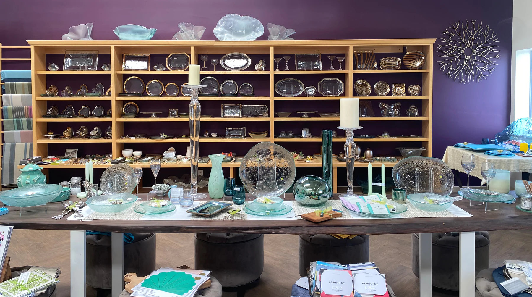 Back Wall of Annieglass Outlet store in Watsonville