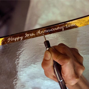 Personalize your Annieglass with engraving