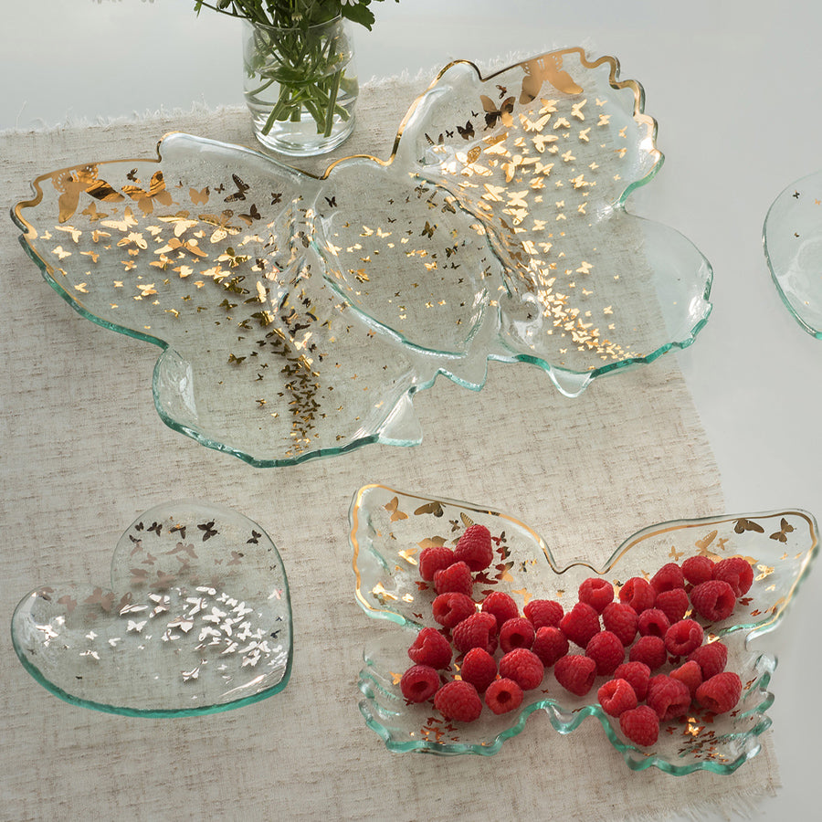 Butterfly Chip & Dip Server