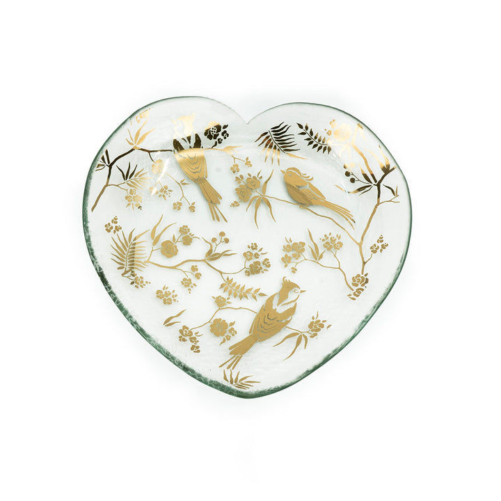 Birdsong Heart Plate