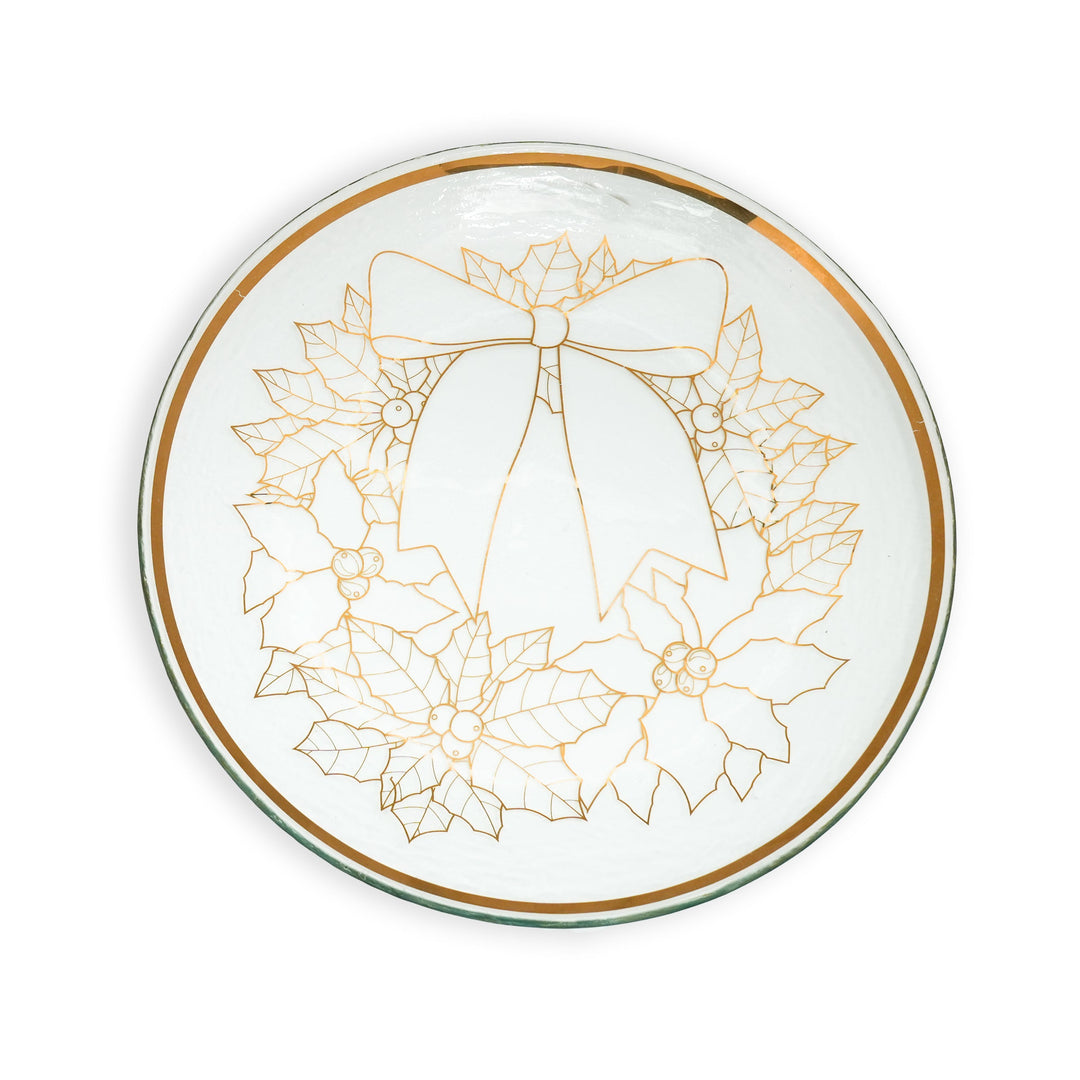 Christmas Wreath Platter 13"