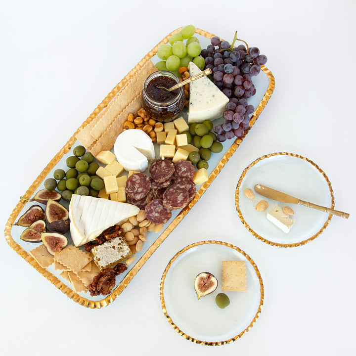 Edgey Rectangular Platter with food