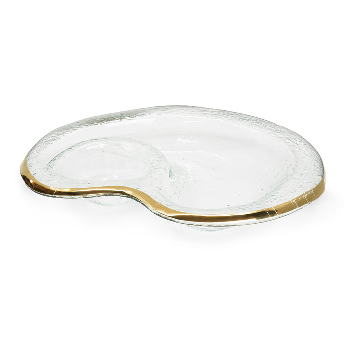 Roman Antique Chip and Dip Bowl