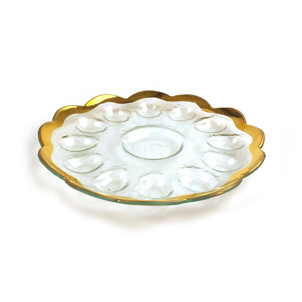 Annieglass Roman Antique Deviled Egg Platter - Thumbnail 3