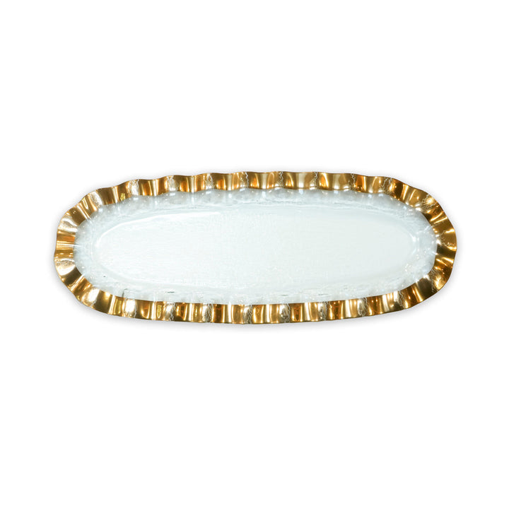 Ruffle Medium Oval Tray