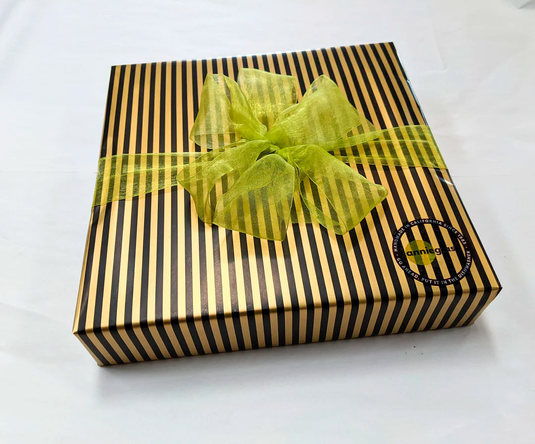 Example of Annieglass giftwrap