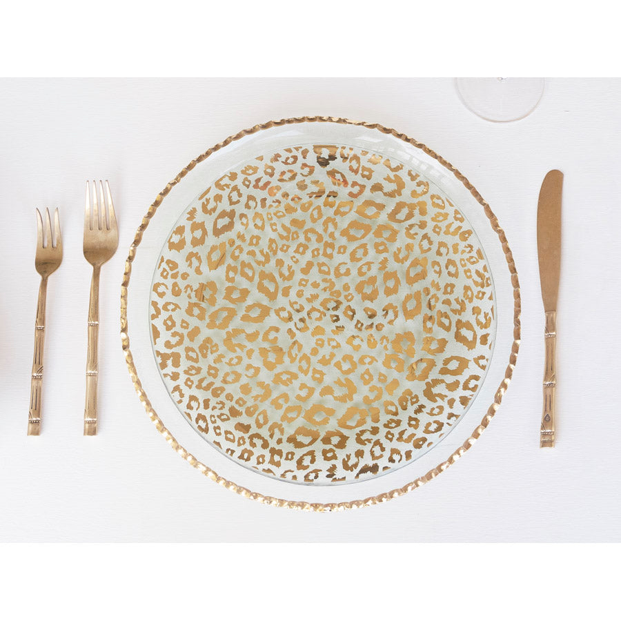 Cheetah Round Dinner Plate