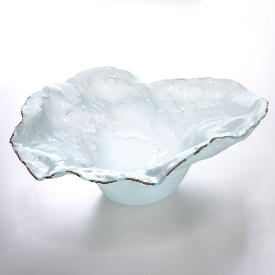 Annieglass sculptural centerpiece, glass sculpture