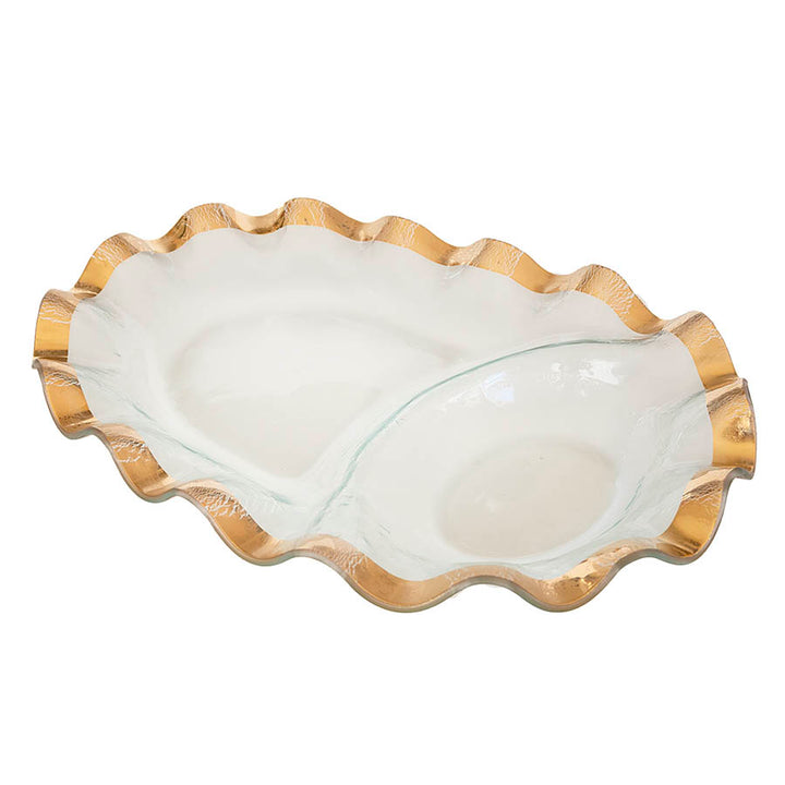 Ruffle Oval Chip & Dip