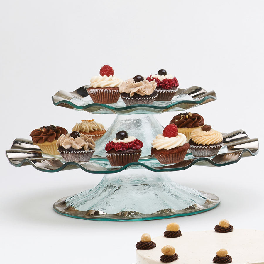 carbon ceramic and wooden cake stand - Ellementry – ellementry