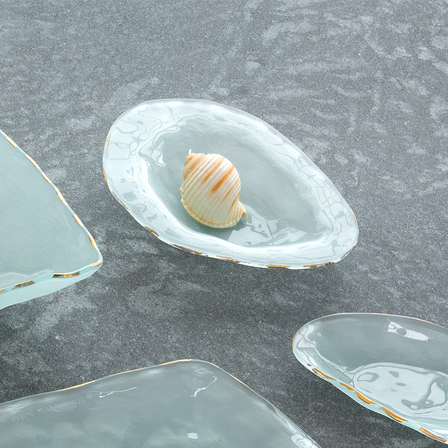 Artisan Handmade Glass Abalone Tableware & Decor